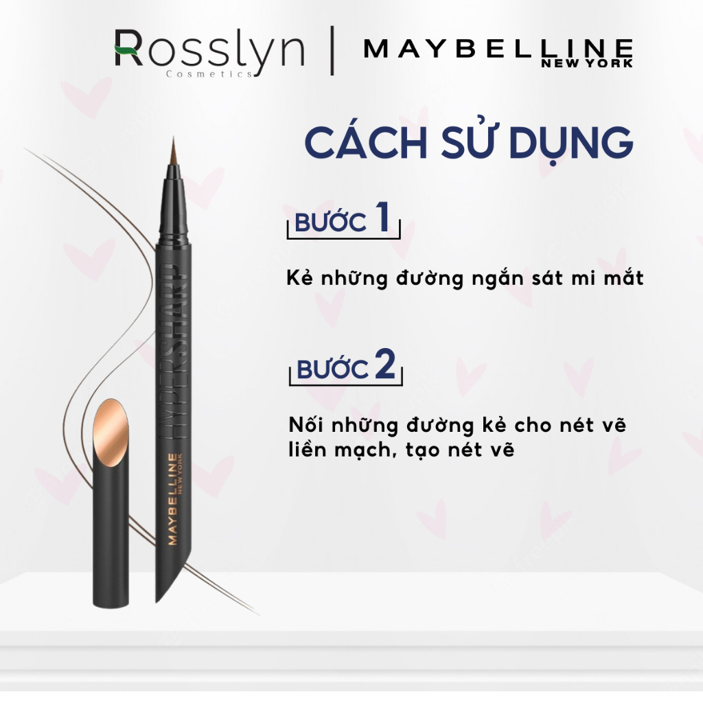 Bút Kẻ Mắt Maybelline Eyeliner New York Hyper Sharp Liner Extreme Sắc Mảnh, Không Lem Trôi 0.4g – Rosslyn Beauty