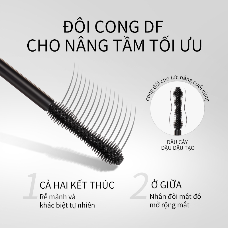 ZEESEA Mascara kháng nước lâu trôi chống nhòe chuốt mi cong vút và dài hơn