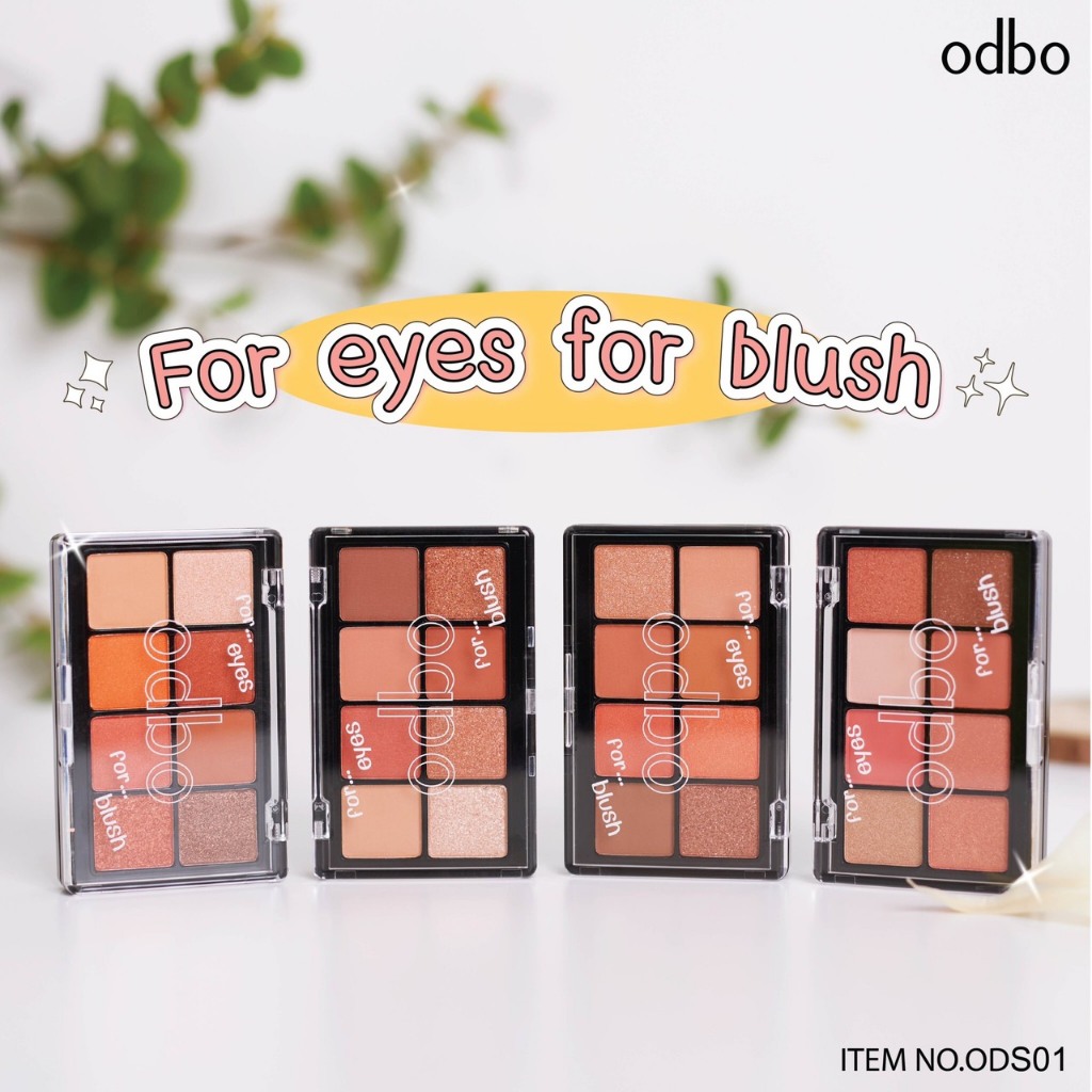 [Hàng Thái] Set Phấn Mắt Và Má Hồng Odbo For Eye & Blush ODS01