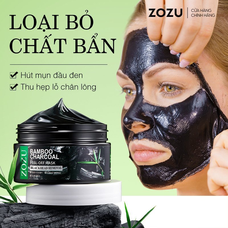 Mặt nạ than tre ZOZU lột mụn đầu đen làm sạch sâu giảm mụn thu nhỏ lỗ chân lông kiểm soát dầu cho da