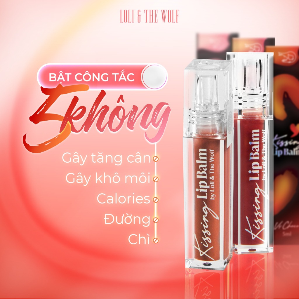 Son Dưỡng Hôn Kissing Lip Balm Loli & The Wolf On Mềm Môi Hương Kẹo Ngọt 5ml