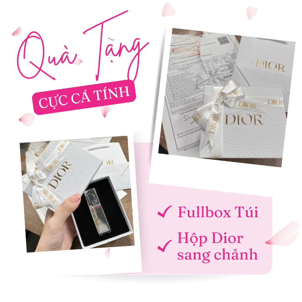 Son dưỡng Dior Addict Lip Glow chính hãng Fullbox 3,2g mẫu mới dưỡng ẩm làm hồng môi LIPIT HIGHT END