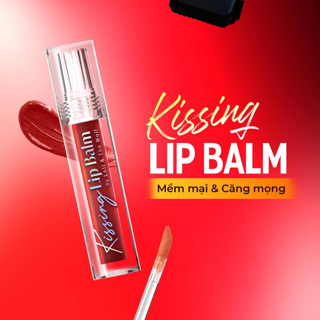 Bộ Quà Tặng BOX KISSING KIT Chăm Sóc Nụ Hôn Loli & The Wolf On: 1 Xịt Thơm Miệng 20ml + 1 Son Dưỡng Hôn 5ml Mùi Dưa Hấu