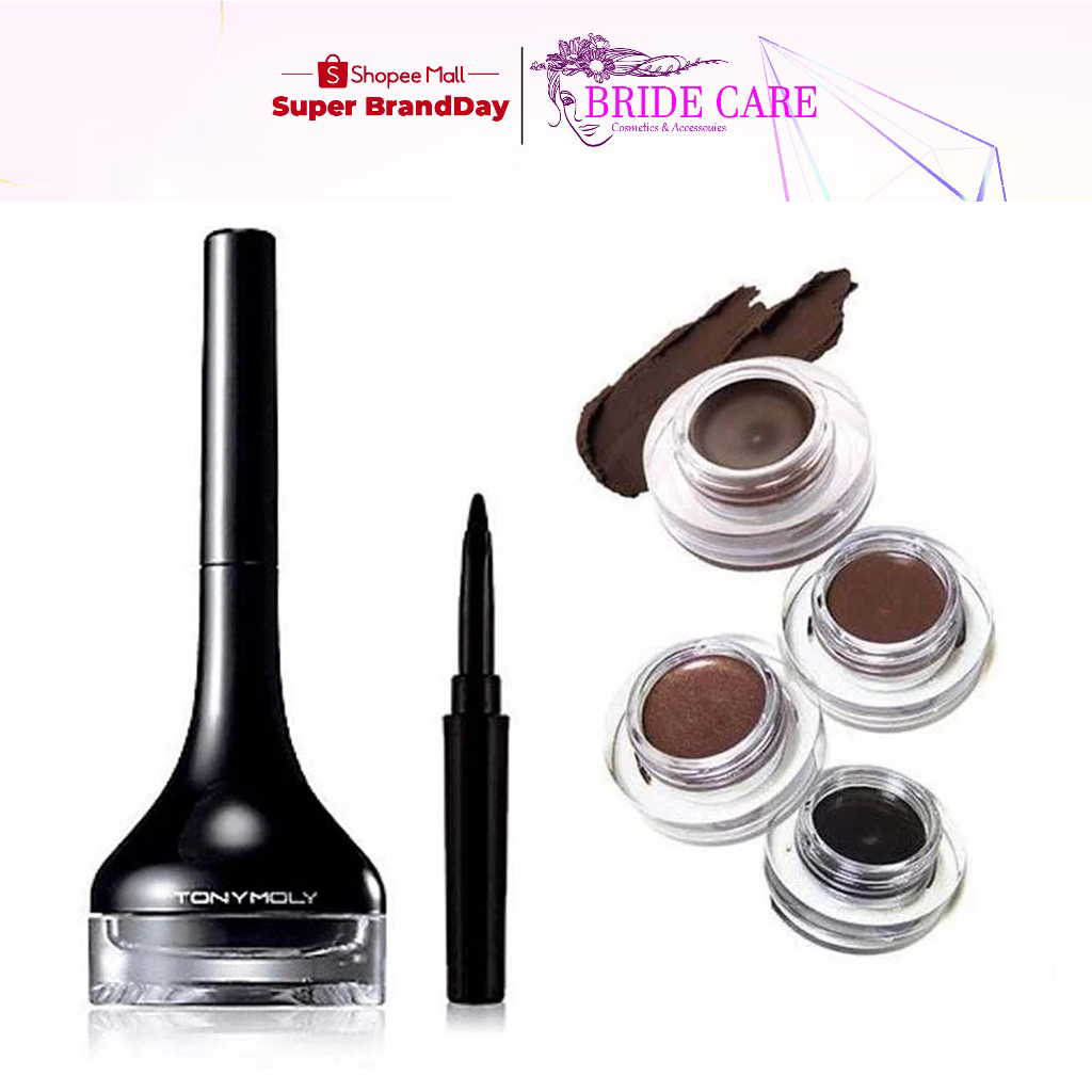 Kẻ mắt dạng gel Tonymoly Backstage Gel Eyeliner cao cấp chuyên dùng cho makeup mau khô chống thấm nước Bride Care