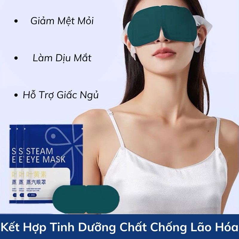 Mặt Nạ Mắt Nóng Midosu Chứa Thành Phần Tự Nhiên Than Hoạt Tính Và Lutein