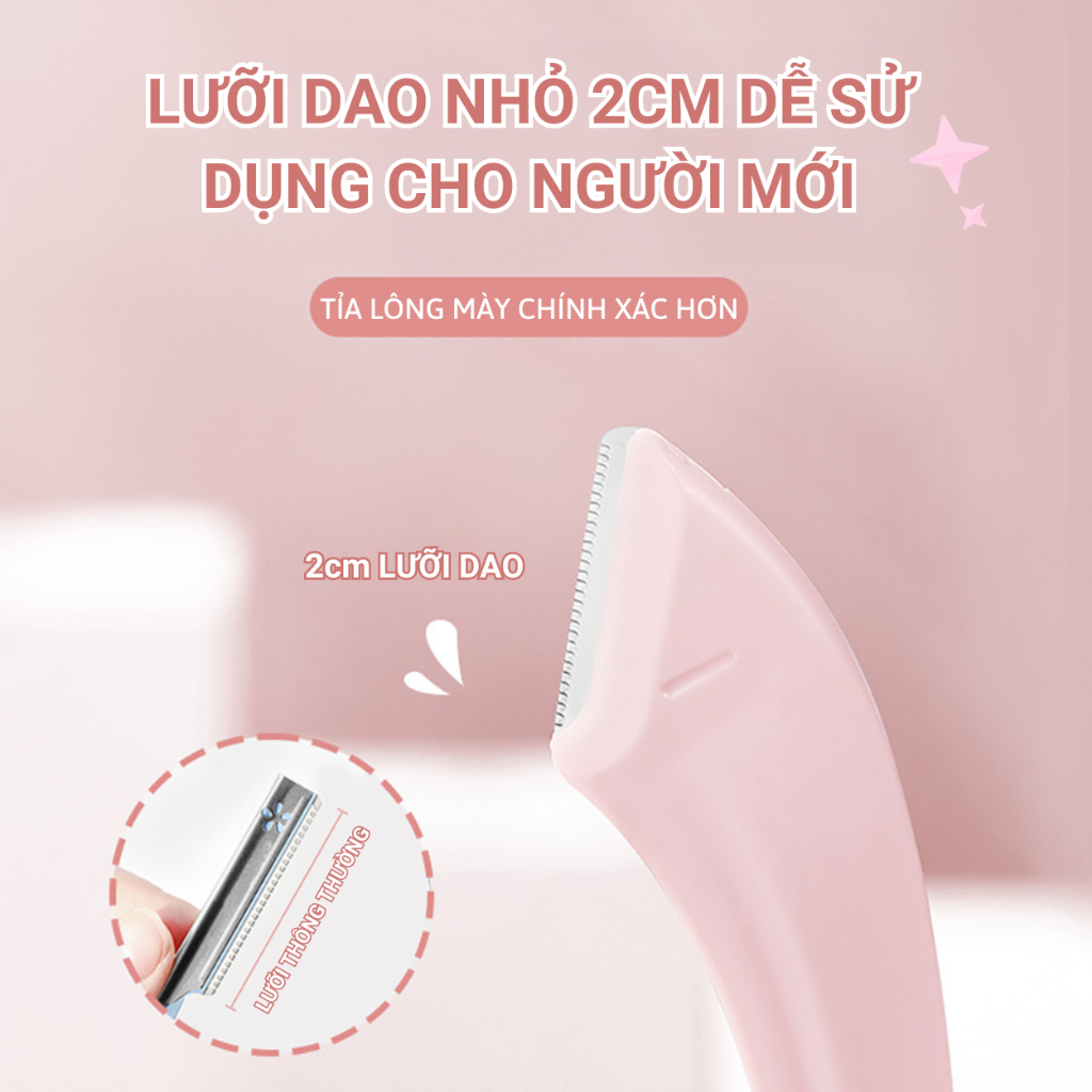 Bộ Dụng Cụ Cắt Tỉa Lông Mày KIYE Kèm Lược Chải Tiện Dụng Cho Người Mới Bắt Đầu