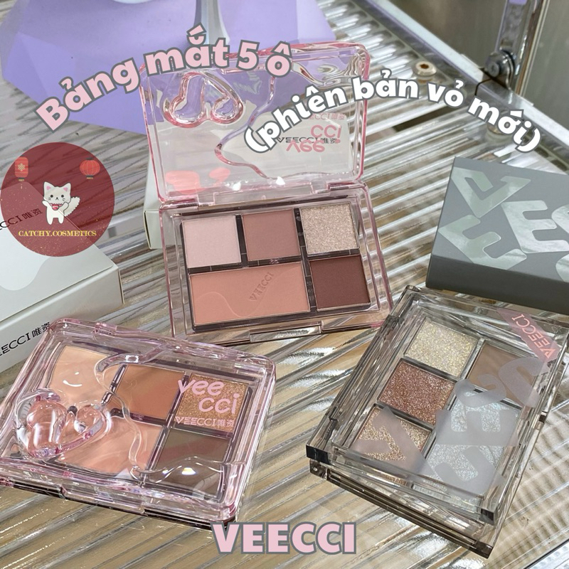 [VEECCI] Bảng Phấn Mắt 5 Ô VEECCI Gợn Sóng Nước Veecci Dream Summer Eye Shadow