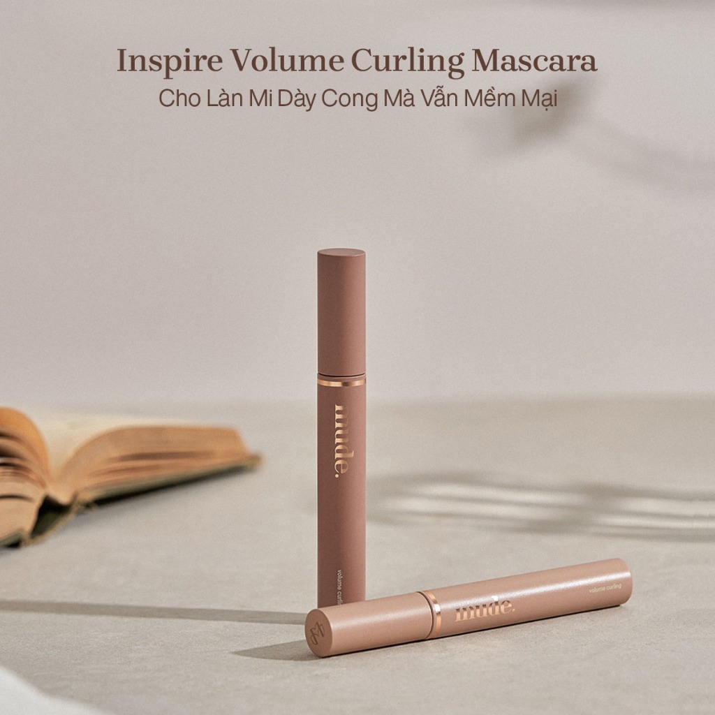 Mascara Chuốt Dày Mi Định Hình Mi Tốt mude Inspire Volume Curling Mascara (10ml)