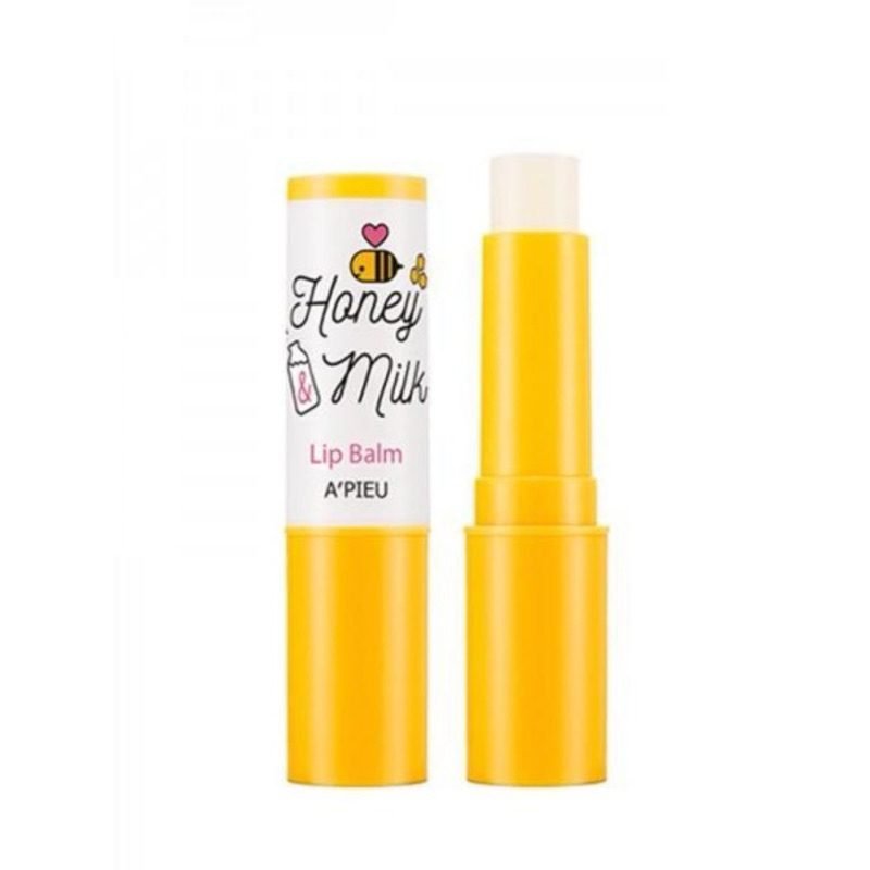 Bộ Son Dưỡng Môi Mật Ong Apieu Honey & Milk Lip Balm / Lip Scrub / Lip Oil / Lip Sleeping Pack