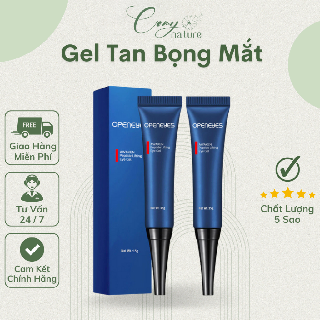 Gel Tan Bọng Mắt Dưỡng Ẩm Nâng Cơ Mắt Loại Bỏ Quầng Thâm Và Bọng Mắt Hiệu Qủa An Toàn