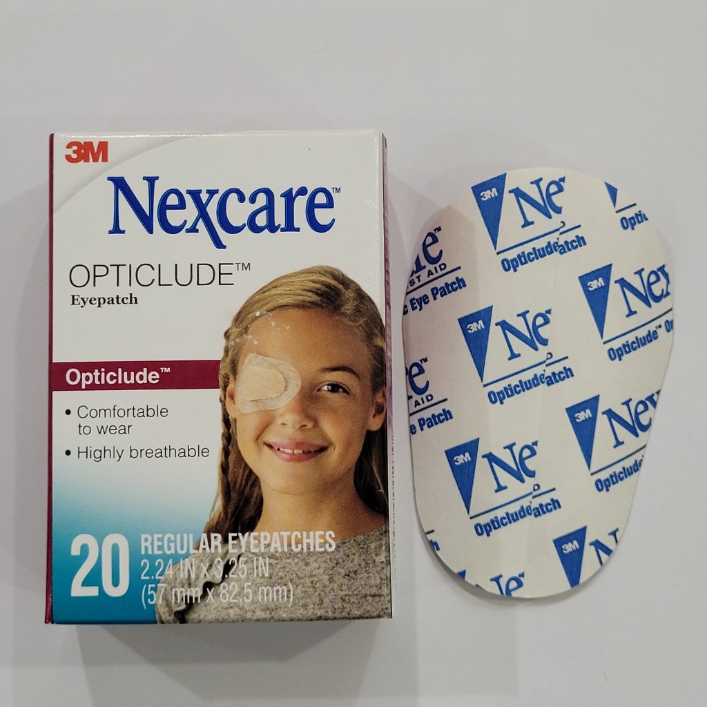 Miếng dán mắt nhược thị cỡ lớn Nexcare 1539, hộp 20 miếng