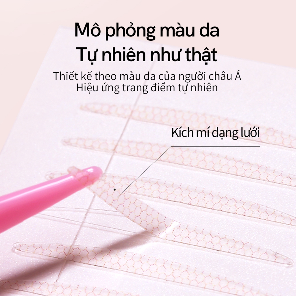 Mlen Diary Miếng dán kích mí tàng hình tự nhiên phù hợp cho mọi dáng mắt, dễ dùng cho người mới