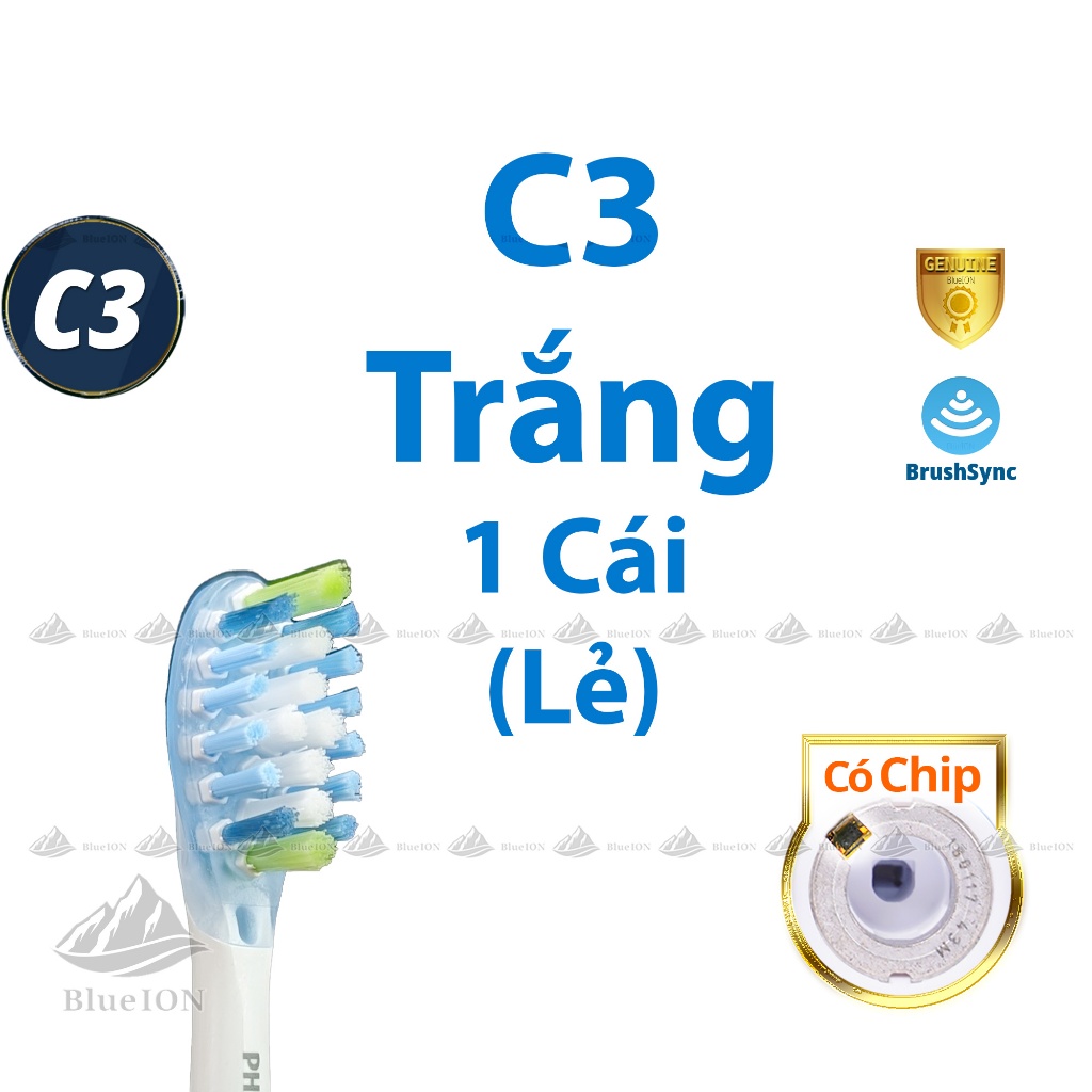 [HOT SALE] Đầu bàn chải điện Philips Sonicare các loại C2, G2, W, C3, G3, W3 (Hàng Mỹ)