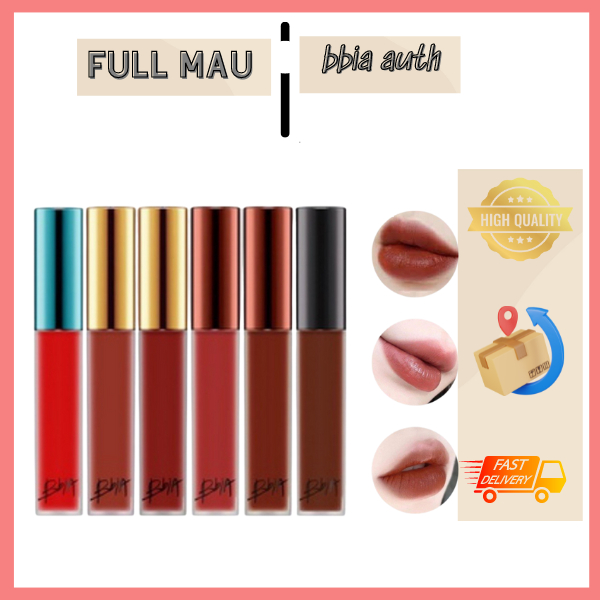 Son kem Bbia Last Velvet Lip Tint Full màu 21 22 23 24 25 36 38 39