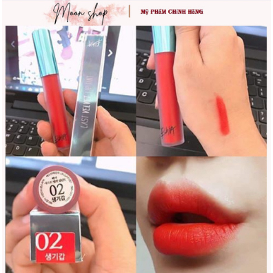 Son Kem Lì Bbia Last Velvet Lip Tint Version 1 (5 màu) 5g Bbia Official Store