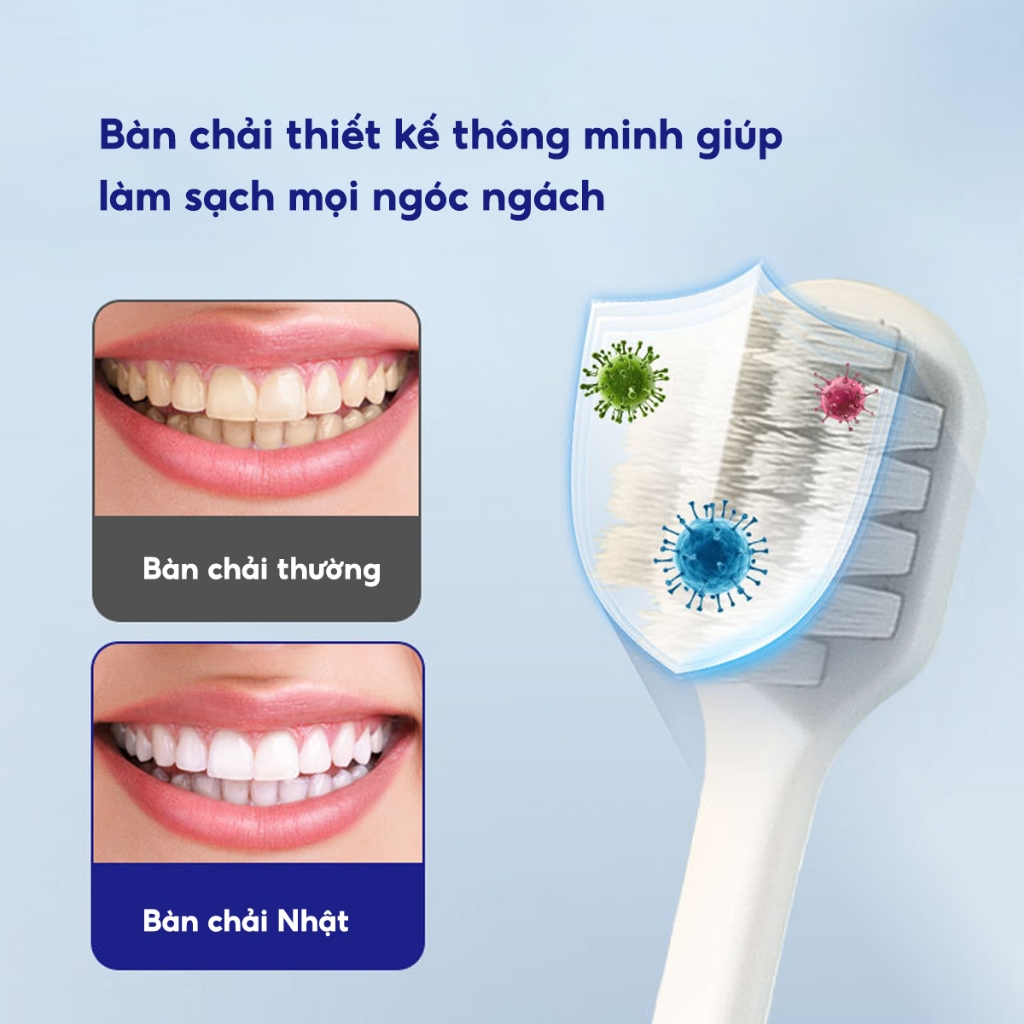 Bộ 4 bàn chải đánh răng Nhật lông tơ mềm mại, Bàn trải đánh răng Than tre hoạt tính lông mềm, chải siêu êm bảo vệ nướu