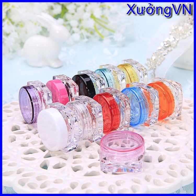 Hũ / Lọ mini đựng chiết mỹ phẩm, kem dưỡng, son dưỡng,…