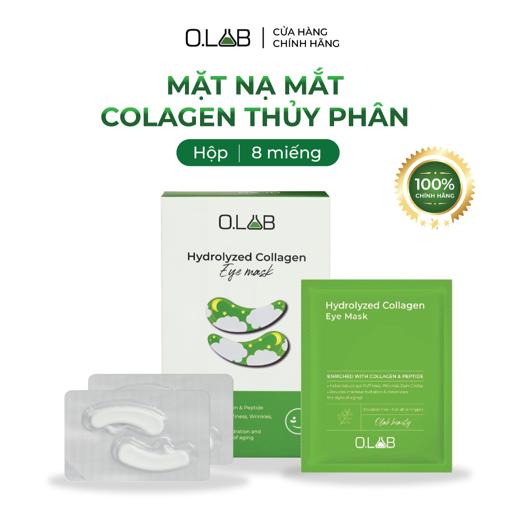 Mặt Nạ Mắt Collagen OLAB Mờ Thâm Quầng, Chống Nhăn, Dưỡng Mắt, Giảm Nếp nhăn