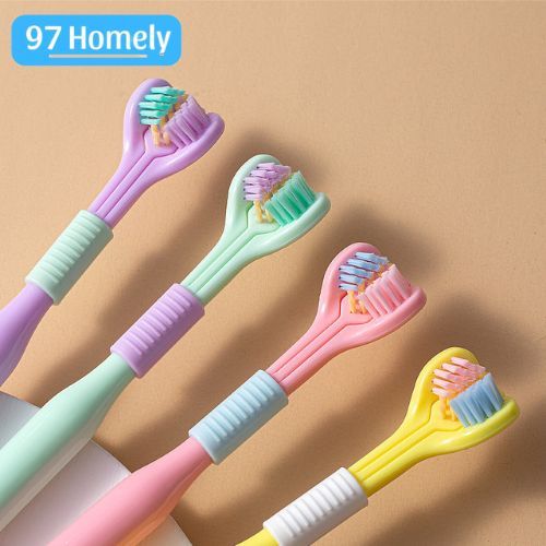 Bàn Chải Đánh Răng 3 Mặt (Kèm Gạt Lưỡi) 97Homely Thông Minh 360 Độ Đánh Bay Mọi Vi Khuẩn Trong Răng Miệng