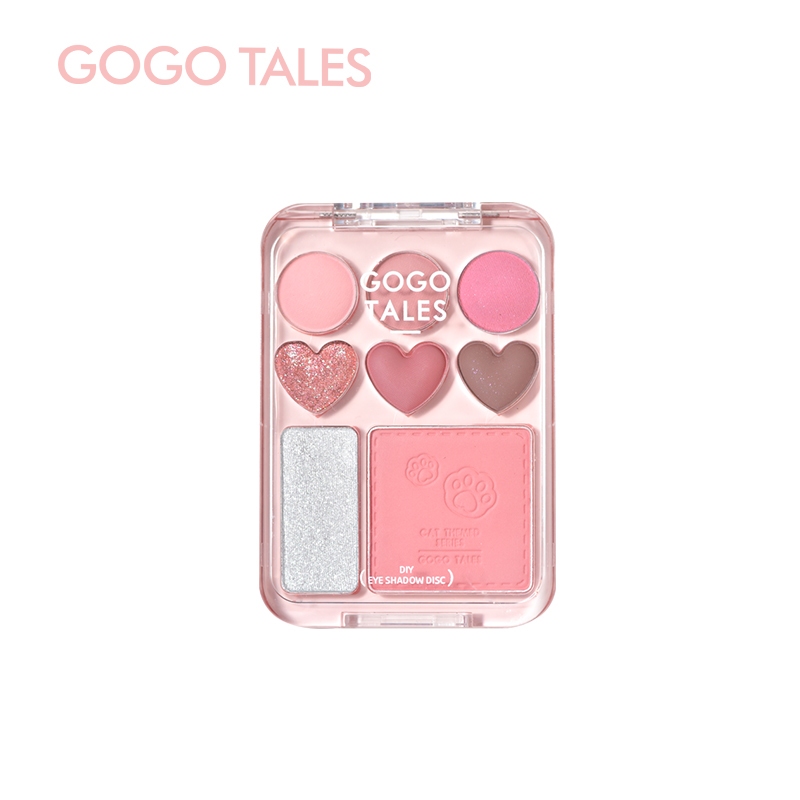 Bắng Phấn Mắt Má 8 ô Gogo Tales Stick Sweet Heart Powder Blusher Eyeshadow Palette