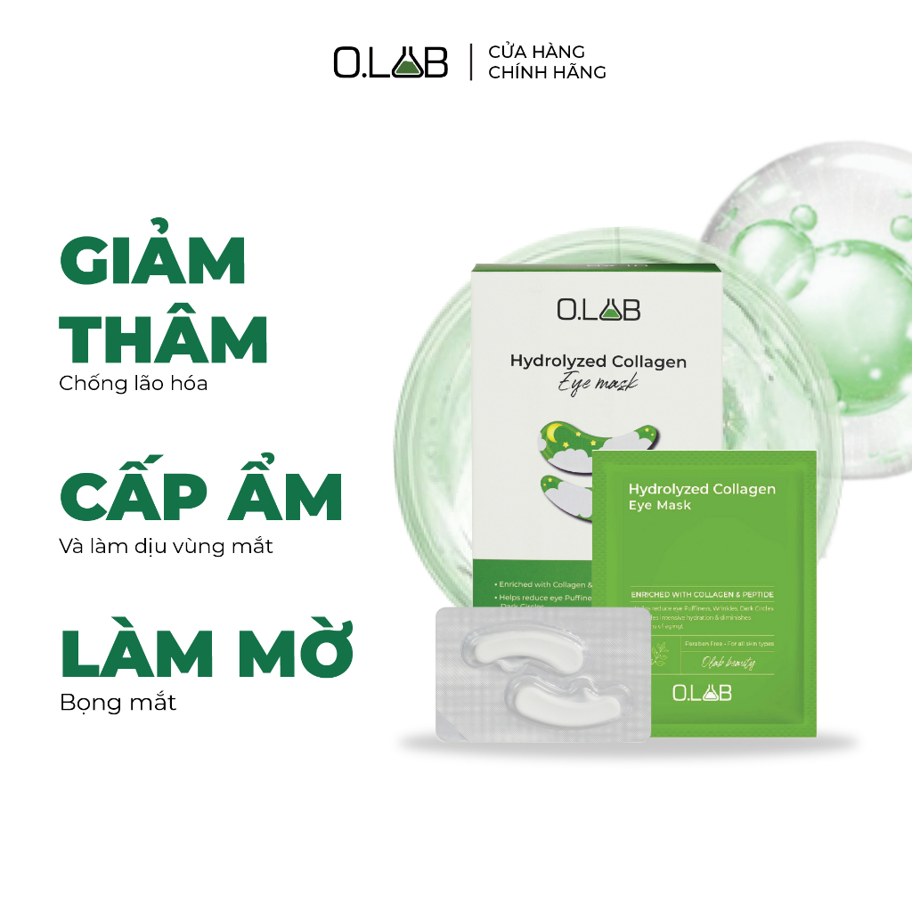 Mặt Nạ Mắt Collagen OLAB Mờ Thâm Quầng, Chống Nhăn, Dưỡng Mắt, Giảm Nếp nhăn