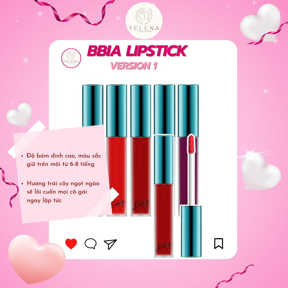 Son Kem BbiA Velver Lip Tint ( Full phân loại màu) 1-39