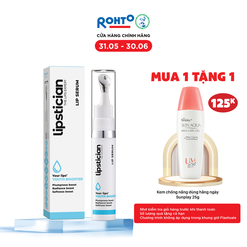 Serum dưỡng hồng môi và căng mọng Lipstician Lip Serum Youth Booster 9g