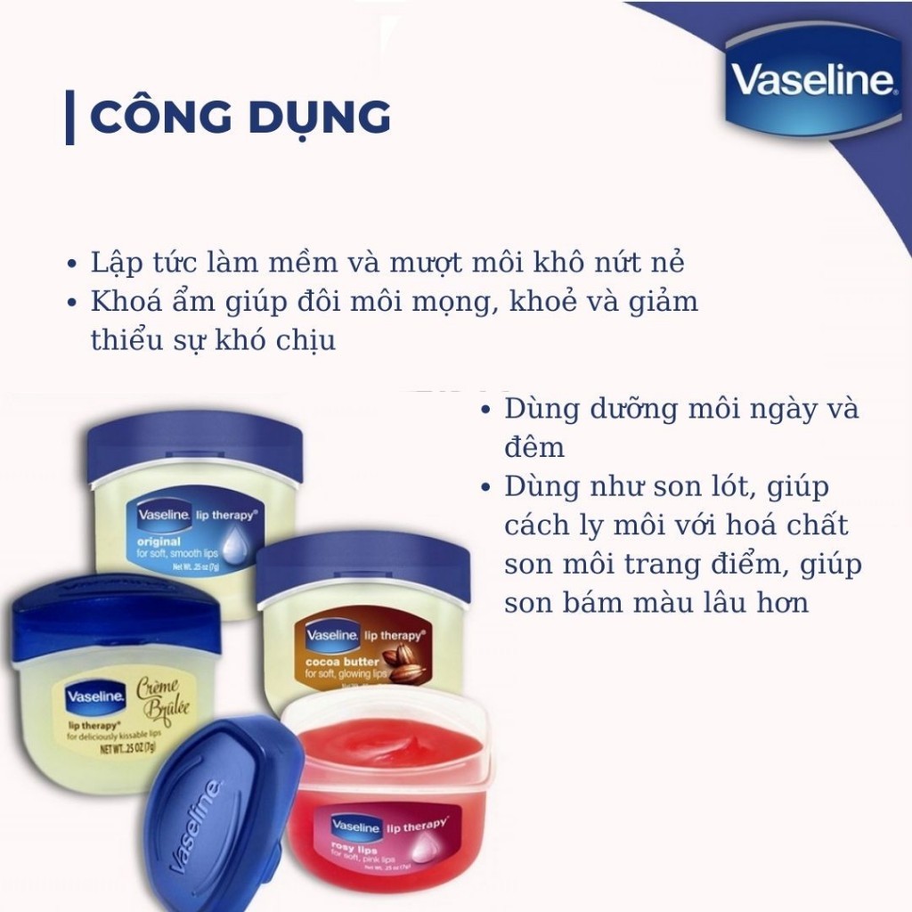 Son Dưỡng Môi Vaseline Lip Therapy 7g