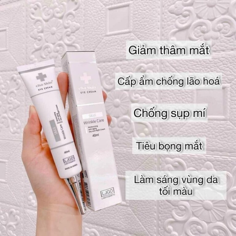 [Mẫu Mới] Kem mắt Jeong Ịn Snail Wrinkle Care Cha Skin Eye Cream