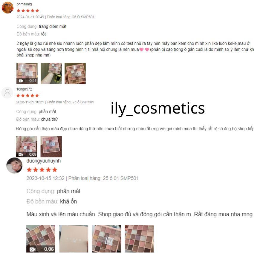 Bảng Phấn Mắt 25 Màu Đất Mờ Thời Trang Giá Rẻ Size Lớn Phấn Mắt Có Nhũ Makeup Trang Điểm Bảng Mắt ILY