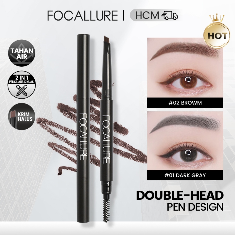 FOCALLURE Chì kẻ mày tự nhiên chống thấm nước lâu trôi 3 màu 25g