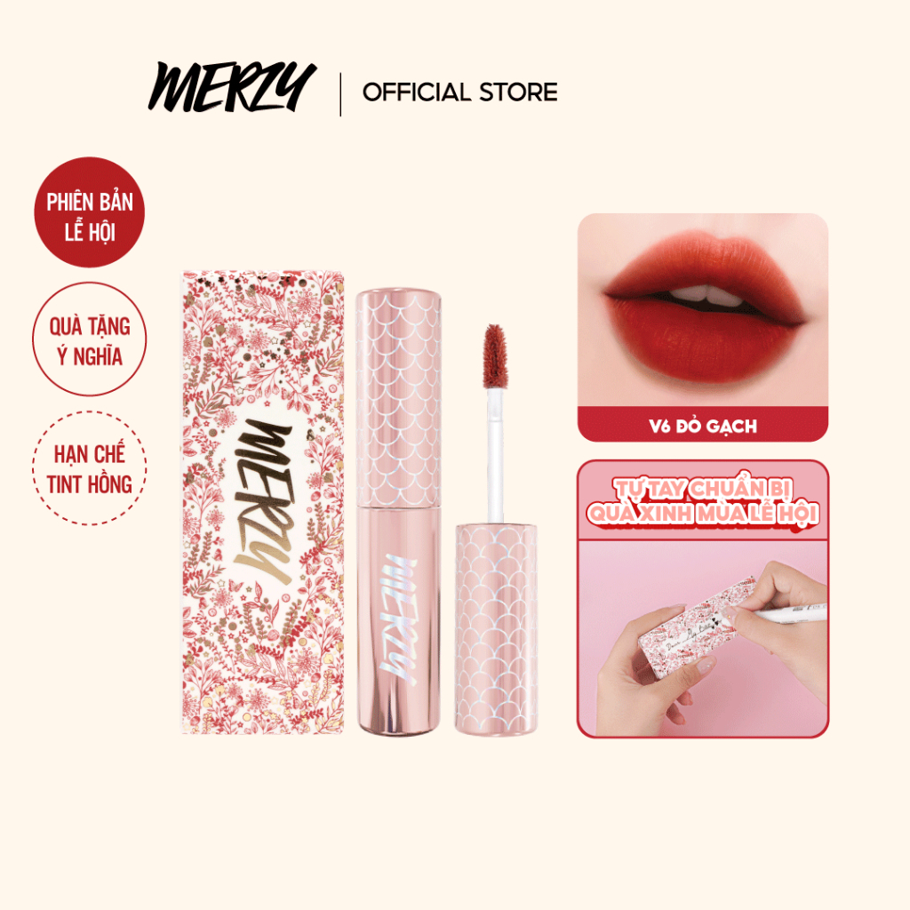 [NEW][V6 SIREN HOLIDAY] Son Kem Lì Merzy The First Velvet Tint 4.5g