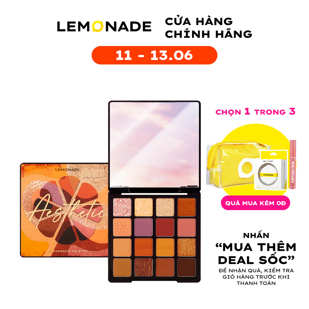 Bảng phấn mắt Lemonade Aesthetic Eyeshadow Palette 20.8g