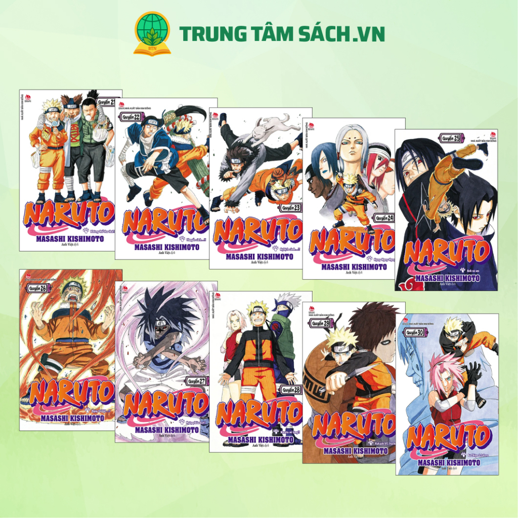Combo 10 Cuốn Truyện Tranh Naruto (Tập 21 - 30)