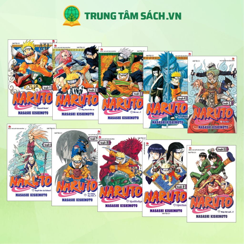 Combo 10 Cuốn Truyện Tranh Naruto (Tập 1 - 10)