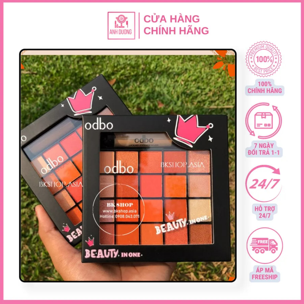 Set phấn mắt má hồng ,Set trang điểm ODBO BEAUTY IN ONE OD1006 – (Auth Thái) – anhduong.official.vn