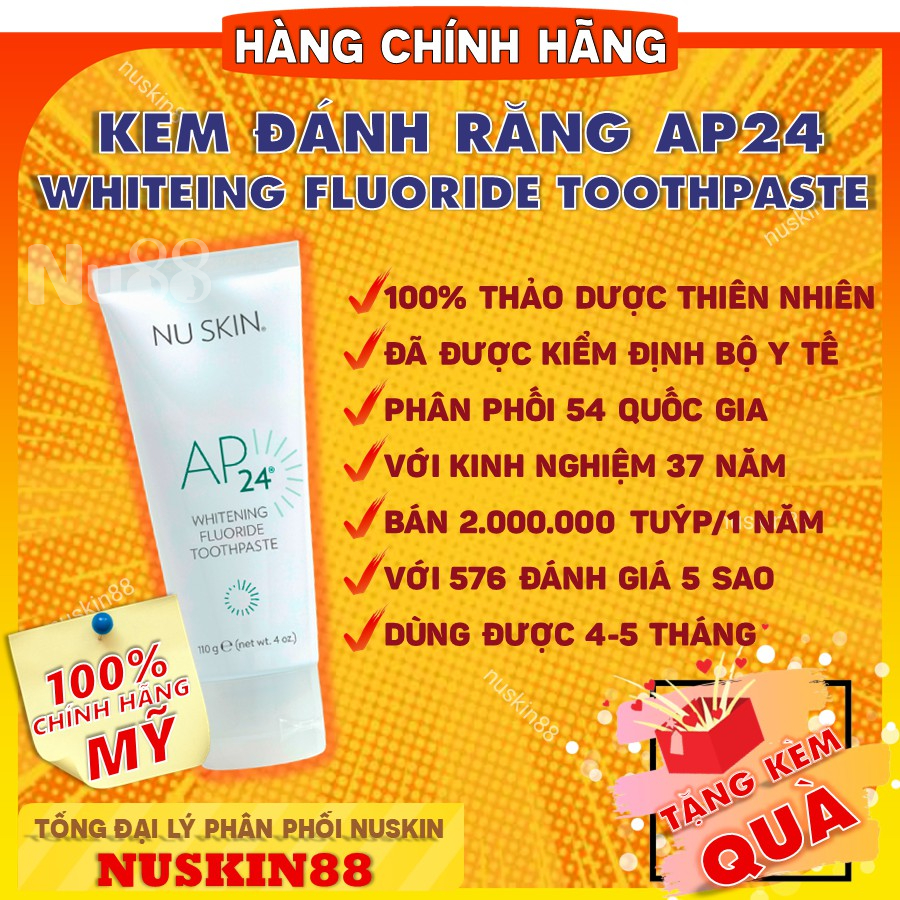 Kem Đánh Răng AP24 NuSkin Chính Hãng | Anti-Plaque Fluoride Toothpaste