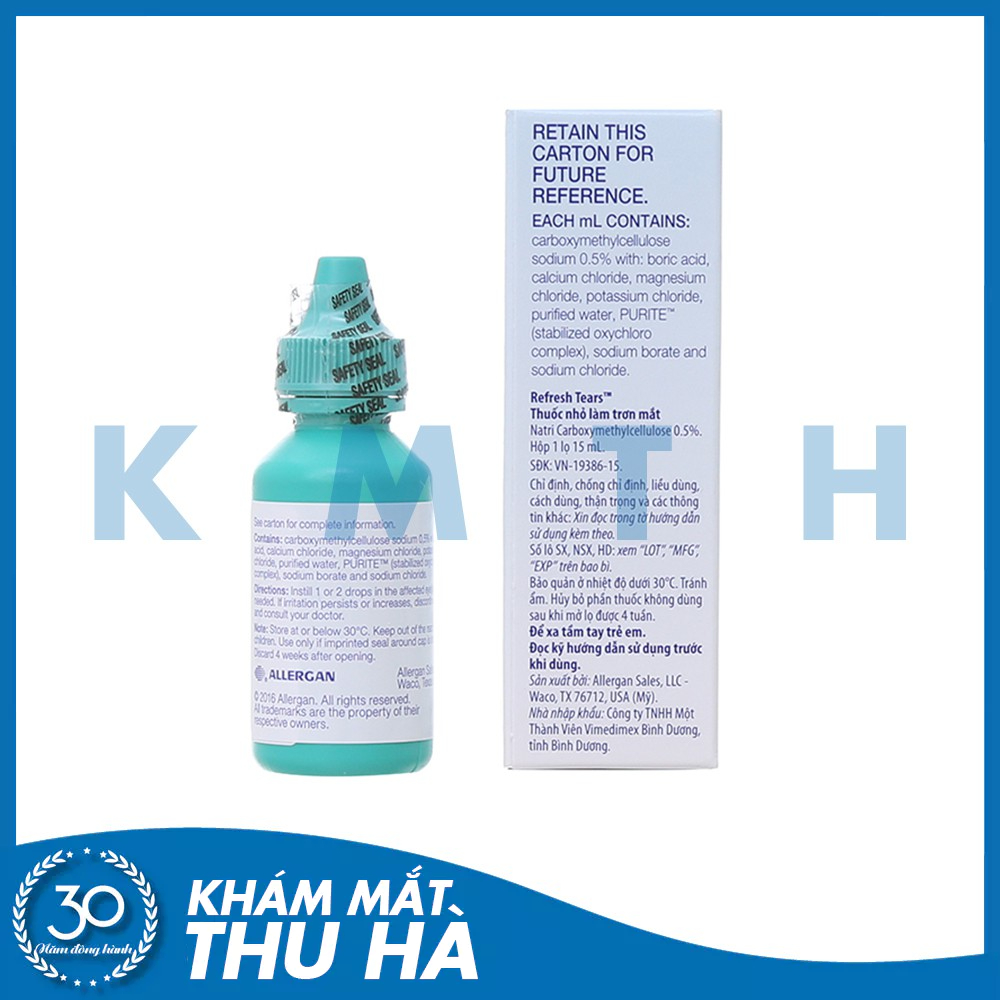 Dung dịch nhỏ mắt Refresh Tears (Lọ 15ml)