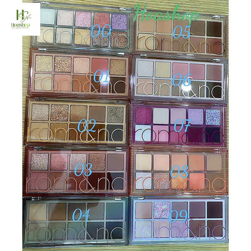 Bảng Phấn Mắt 10 Ô Siêu Lấp Lánh Romand Better Than Eye Palette