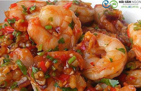 tôm sốt mặt ngọt