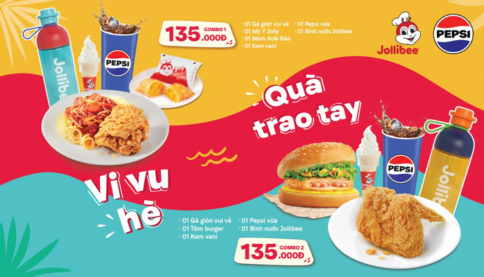 Gà rán và Mì Ý - Jollibee - Ngô Quyền