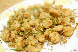 sụn gà rang muối