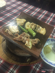 Nướng ngói nên đc cái ko bị khét :))))