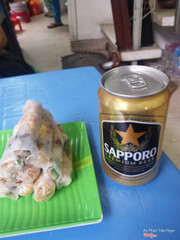 Bánh tráng cuốn<a class='hashtag-link' href='/ho-chi-minh/hashtag/sapporopremiumbeer-188774'>#SapporoPremiumBeer</a>