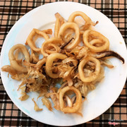 Mực ống chiên tỏi