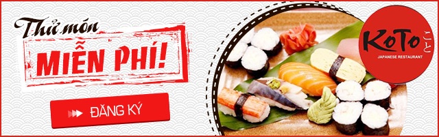 Thử món miễn phí Koto BBQ Sushi