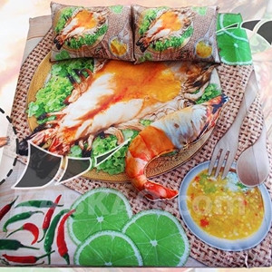 Hot Trend - Phát sốt với bộ chăn gối có hình đồ ăn