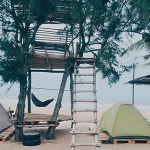 Trải nghiệm ngủ lều trên bãi biển đẹp thơ mộng Coco Beachcamp, Lagi, Bình Thuận