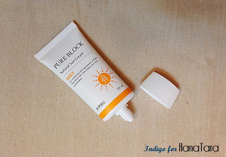 | Review | A’PIEU Natural Sun Cream SPF45, PA+++