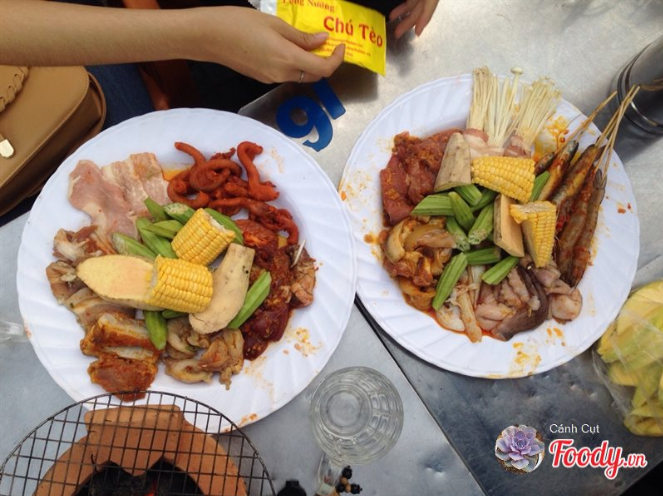 Buffet dưới 100k - Buffet nướng chú tèo